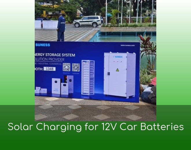Solar Charging for 12V Car Batteries